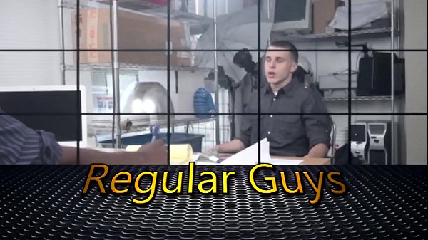 Bearded gay guy takes directors big black cock deep in doggystyle