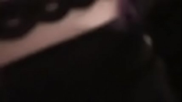 Purple hair CD sucks uncle cock and swallows sperm