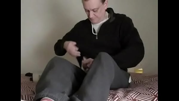 Golden enema drinking, in stockings