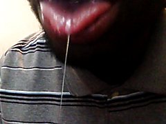 My full video of me drooling spit fetish