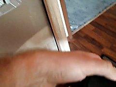 Black high heels cum