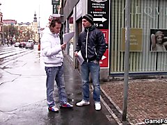 His gay play leads to blowjob and cock riding