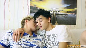 Hung teenager leo alfano slides into blond teenager andreas nilsen