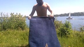 completely naked in full sight