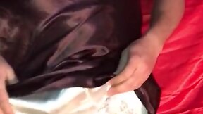 Purple nightie and white satin 2