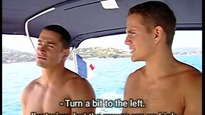 Horny man ass banging on the yacht