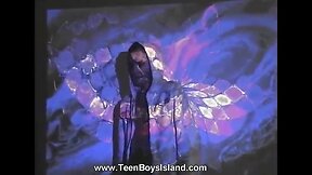 Lovely striptease of young gay.