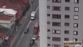 Three way actors cleber, felipe escorpião e maicon picasso.