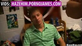 College guy gets balls on his head
