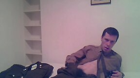 Military man homemade masturbation video