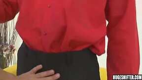 Amateur stud gives blowjob to a big cock – scene 2