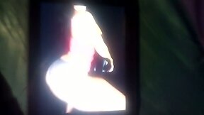 Hot Creamy Cum Tribute on this Sexy Big Fat Spicy Curvy Ass