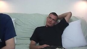 Straight boys try out a little gay action for some cash on film.