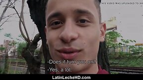 Two amateur latino boys meet and fuck for stranger