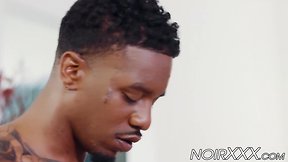 Ziggy banks fucks his white lover marquee dangelo in a hot tattooed black stud scene