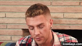 Hot gay guy finally finds his step father – gay old man and son sex