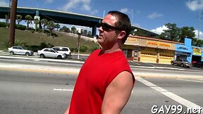 Pretty black stud rides up white one-eyed monster and bounds on it well