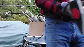 Wrapping up firewood cutting