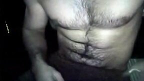 Cute hard body guy jerks off