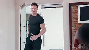 NoirMale Straight ENORMOUS COCK Interracial Roommates Anal Sex