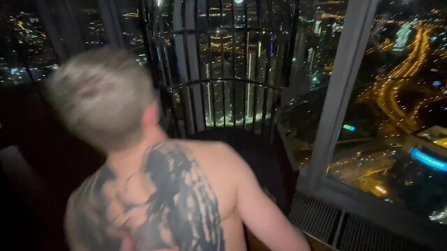 Ben hullers stepson meets his stepfather with an ass after work, standing with cancer