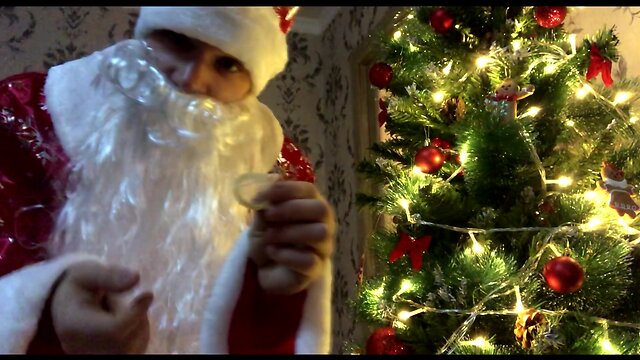 Bad santa claus gives you hot spunk for christmas!!! sloppy talk! cosplay