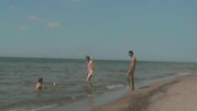 Gay outdoor threesome fucking