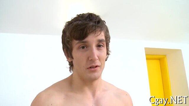 Glazy facial dick juice flow for hunk