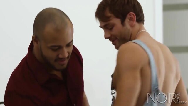 NoirMale Chocolate Muscled Stud Jason Vario Analized Max Adonis