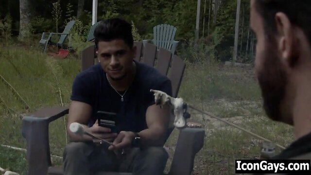 Gay grandpa & boy cheat their partners during vacation