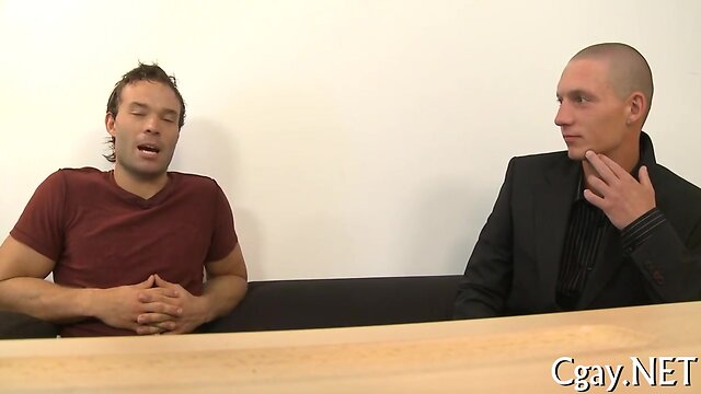 Homosexual giving a kiss porn