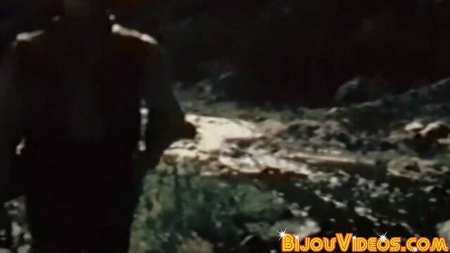 Studs penis slurping and naked pounding by the river