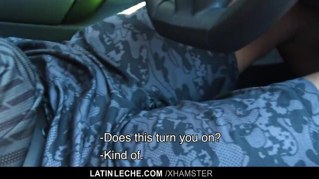 Latinleche – cameraman seduces a agitated straight uber driver