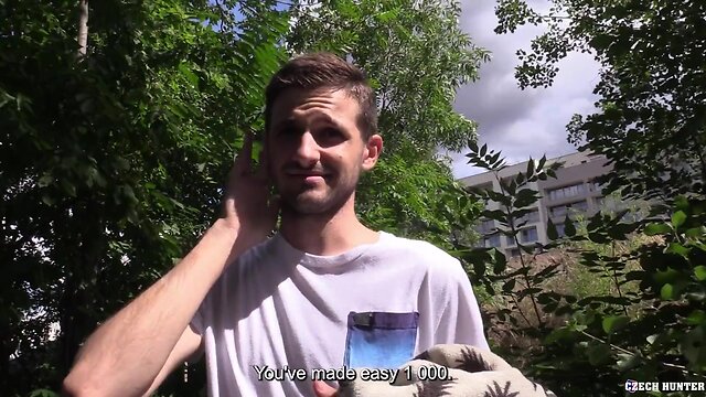 Hunters wild adventure: a bareback pov blowjob for money