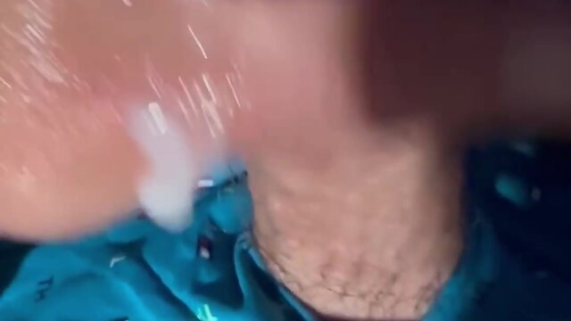 Youngest army solider leaks massive loads of creamy precum while jerking off